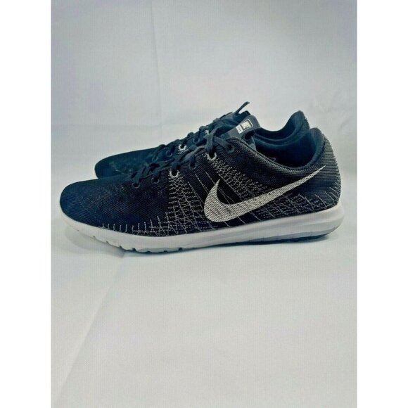 Nike Women's Flex Fury Athletic Black White Running Shoes Sneakers Size 12 - Picture 5 of 10